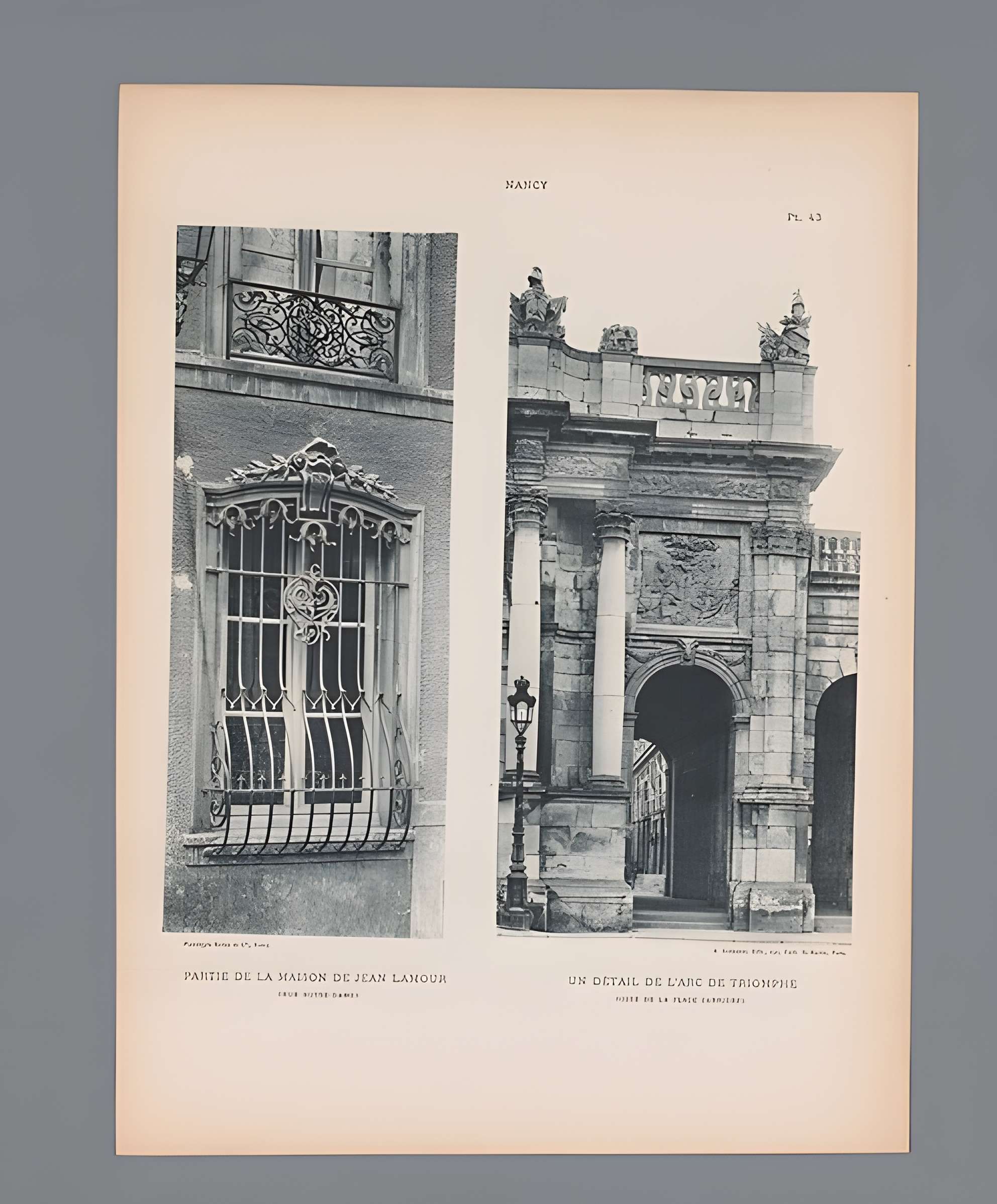 Ensemble formé par la place Stanislas, la rue Héré et la place de la Carrière