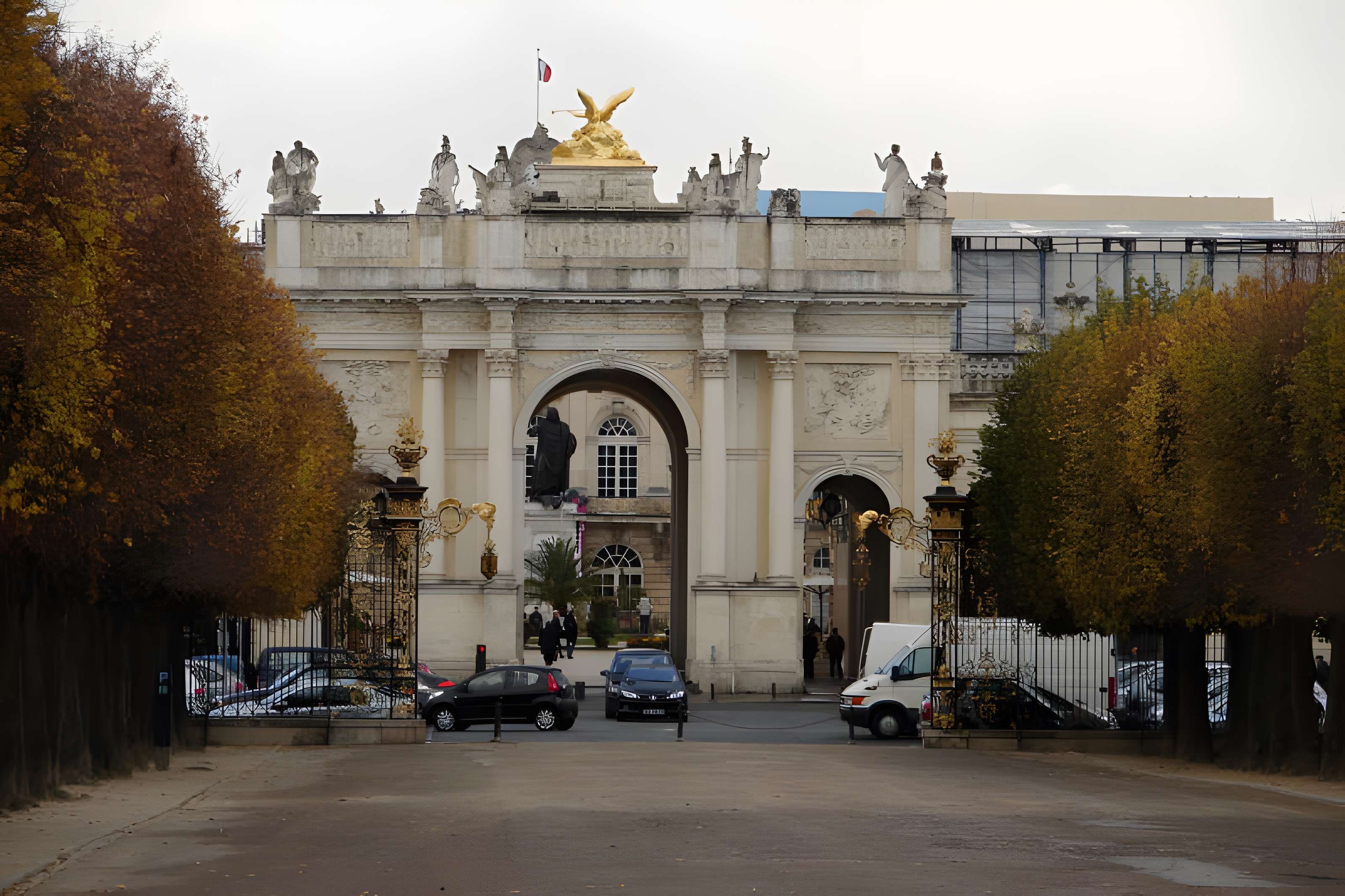 Ensemble formé par la place Stanislas, la rue Héré et la place de la Carrière