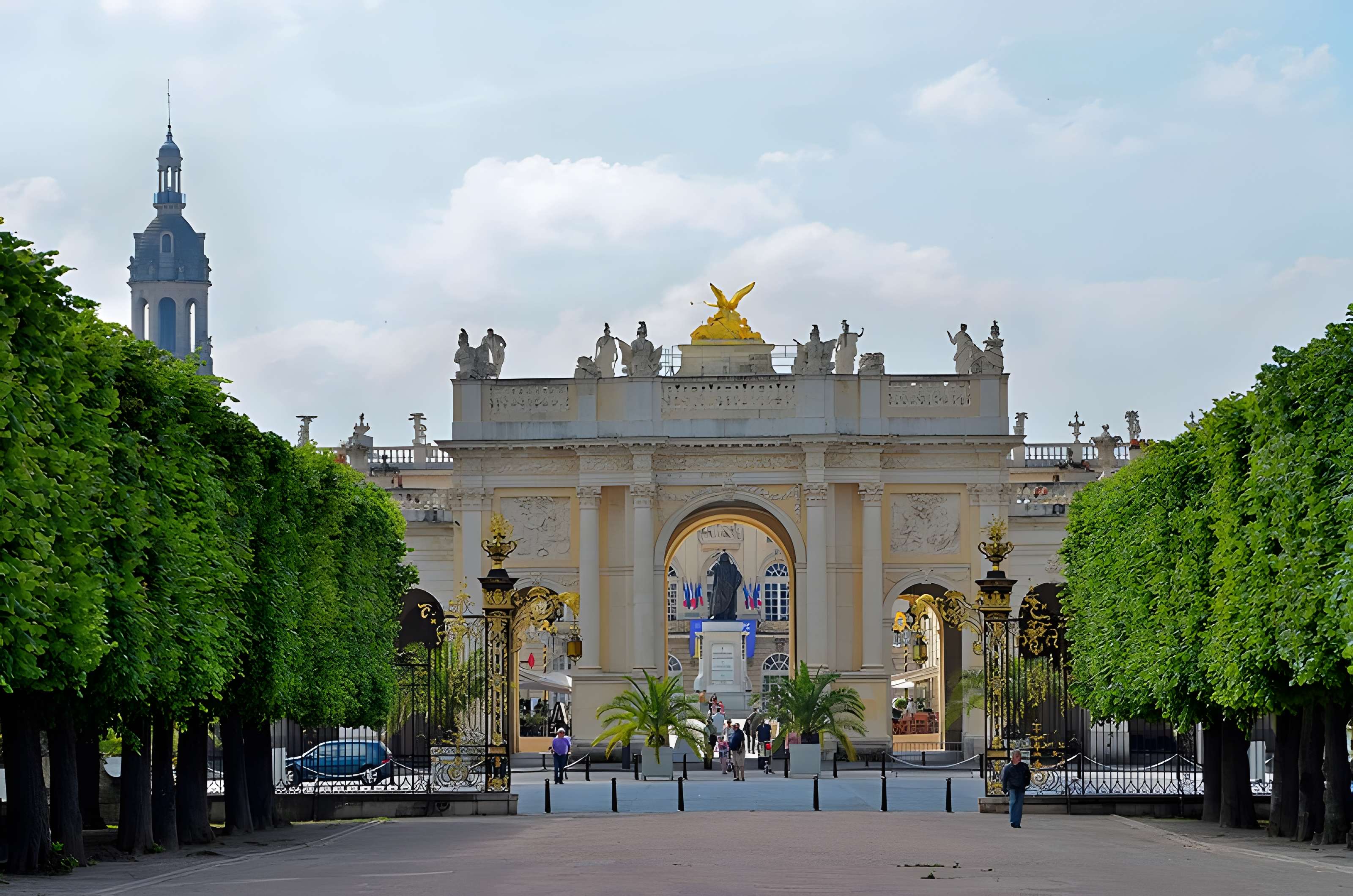 Ensemble formé par la place Stanislas, la rue Héré et la place de la Carrière