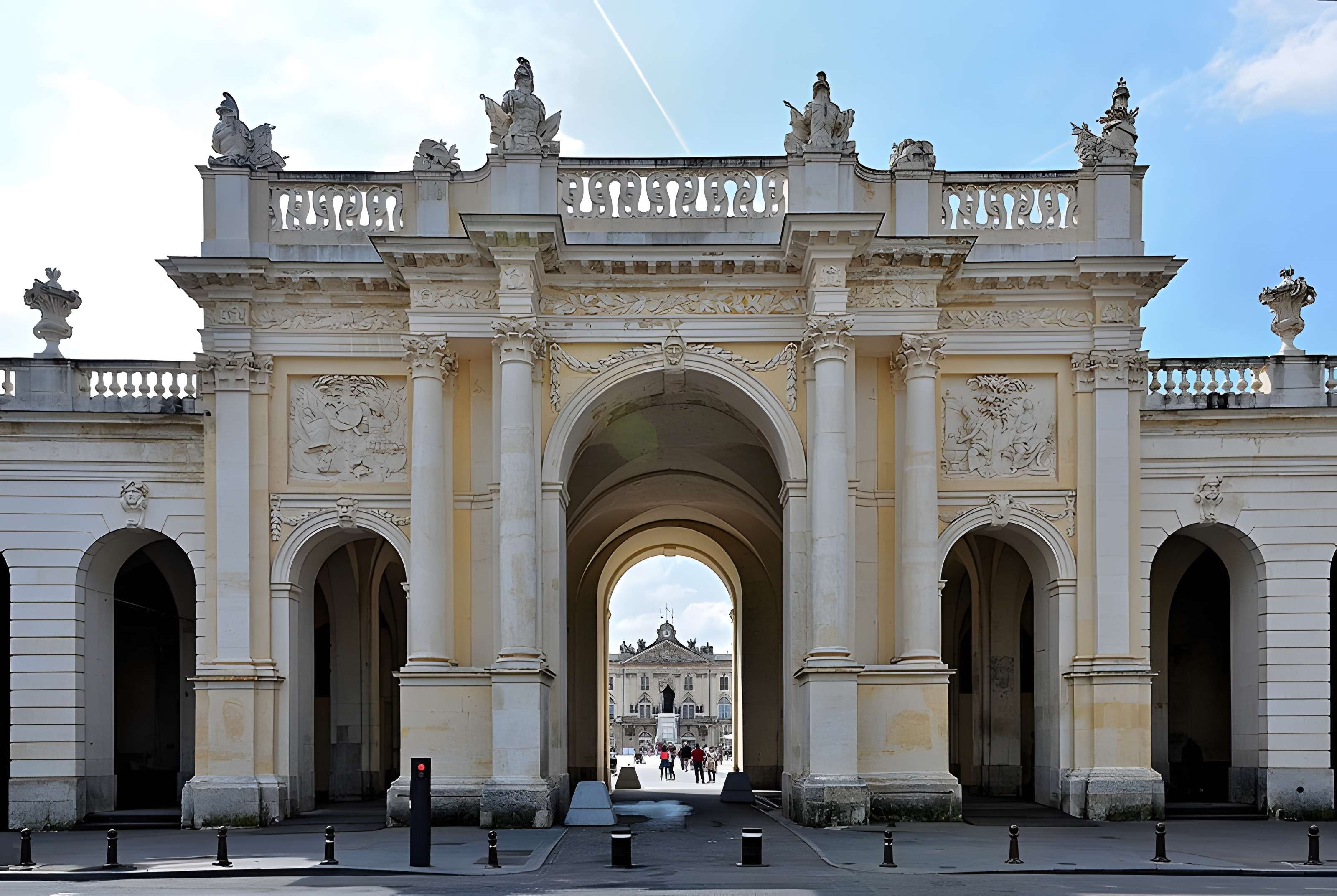 Ensemble formé par la place Stanislas, la rue Héré et la place de la Carrière