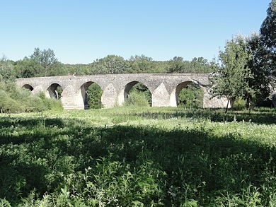Photo de Pont Charles-Martel sur la Cèze à La Roque-sur-Cèze