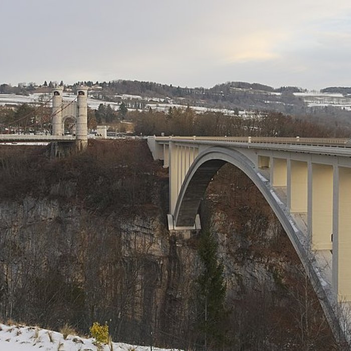 Photo de Pont suspendu de la Caille également sur commune dAllonzier-la-Caille