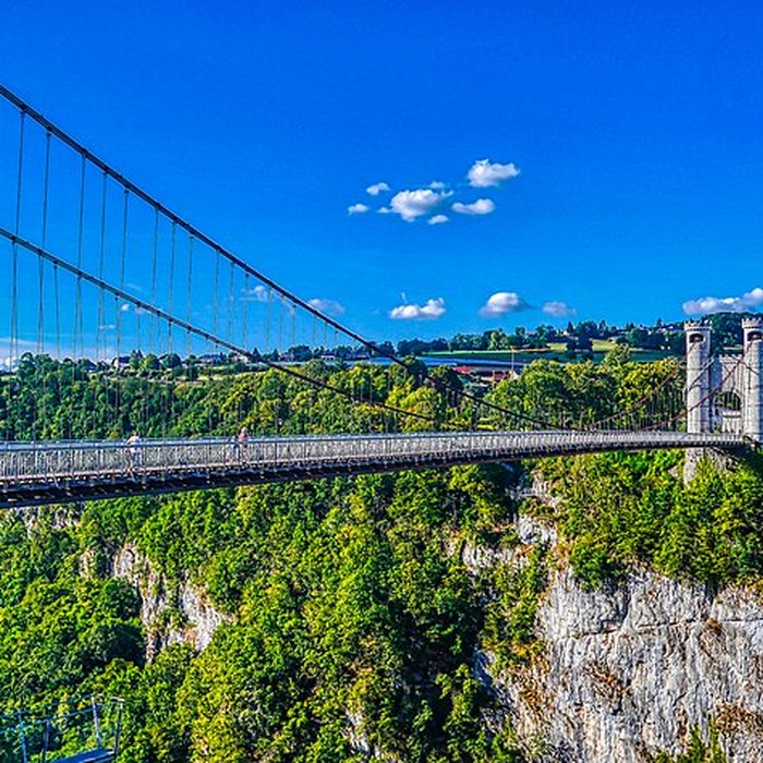 Photo de Pont suspendu de la Caille également sur commune dAllonzier-la-Caille