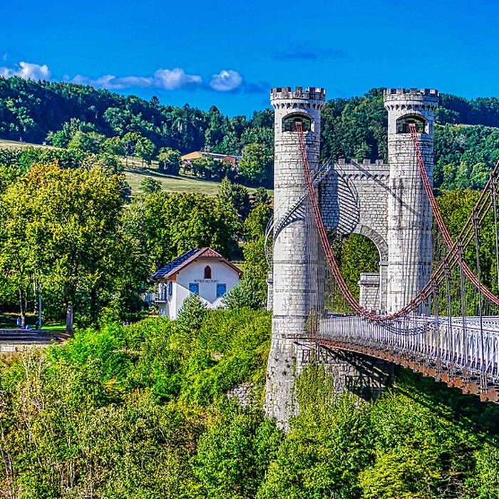 Photo de Pont suspendu de la Caille également sur commune dAllonzier-la-Caille