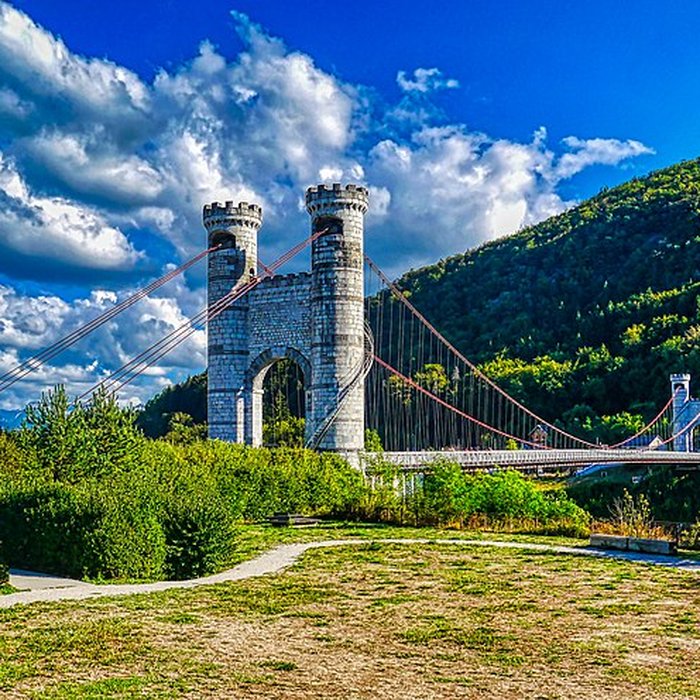 Photo de Pont suspendu de la Caille également sur commune dAllonzier-la-Caille