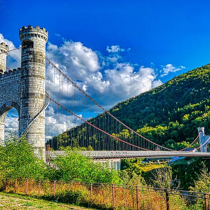 Photo de Pont suspendu de la Caille également sur commune dAllonzier-la-Caille