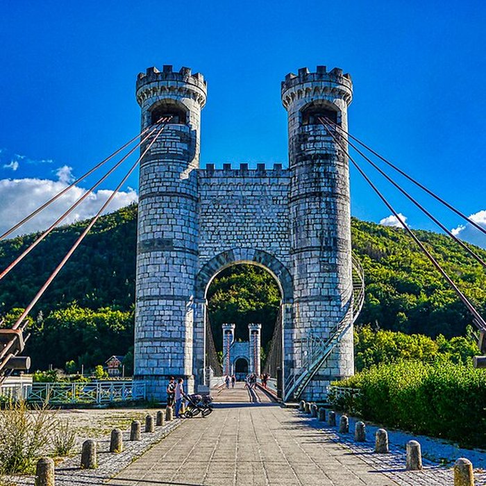 Photo de Pont suspendu de la Caille également sur commune dAllonzier-la-Caille