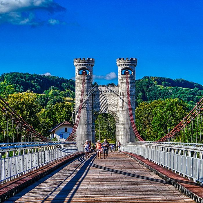 Photo de Pont suspendu de la Caille également sur commune dAllonzier-la-Caille