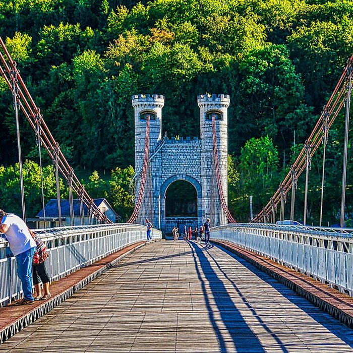 Photo de Pont suspendu de la Caille également sur commune dAllonzier-la-Caille