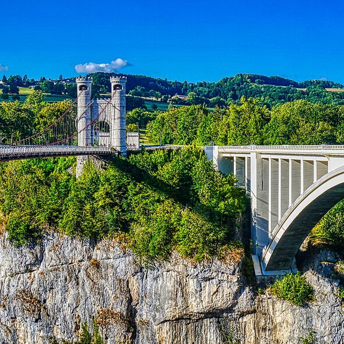 Photo de Pont suspendu de la Caille également sur commune dAllonzier-la-Caille