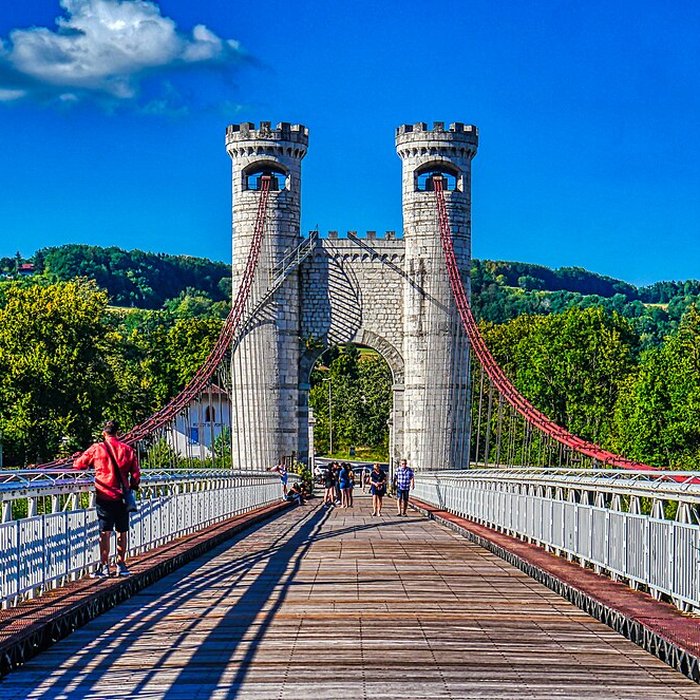 Photo de Pont suspendu de la Caille également sur commune dAllonzier-la-Caille