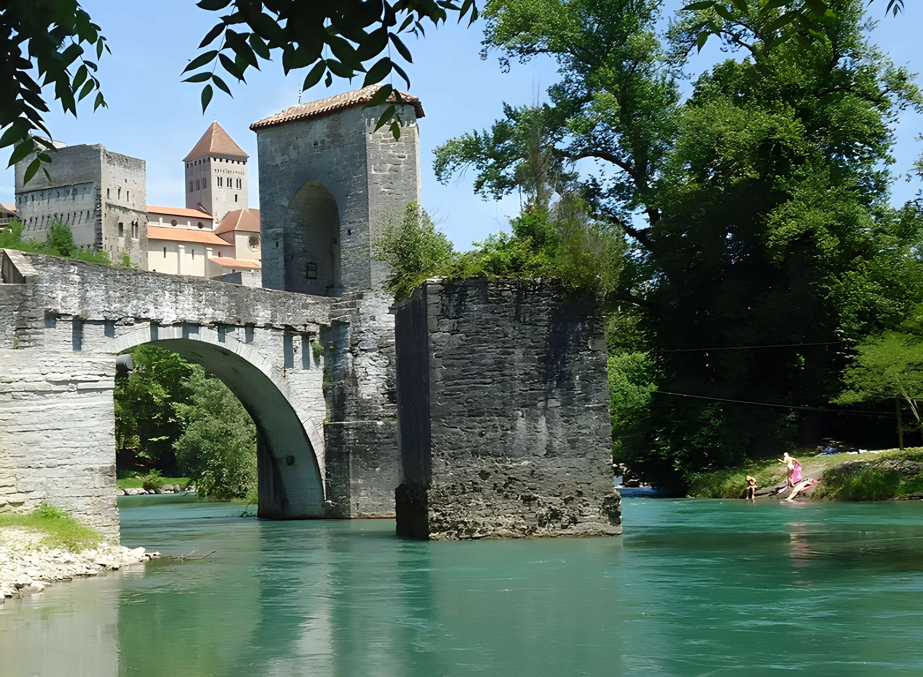 Pont de la Légende à Sauveterre-de-Béarn