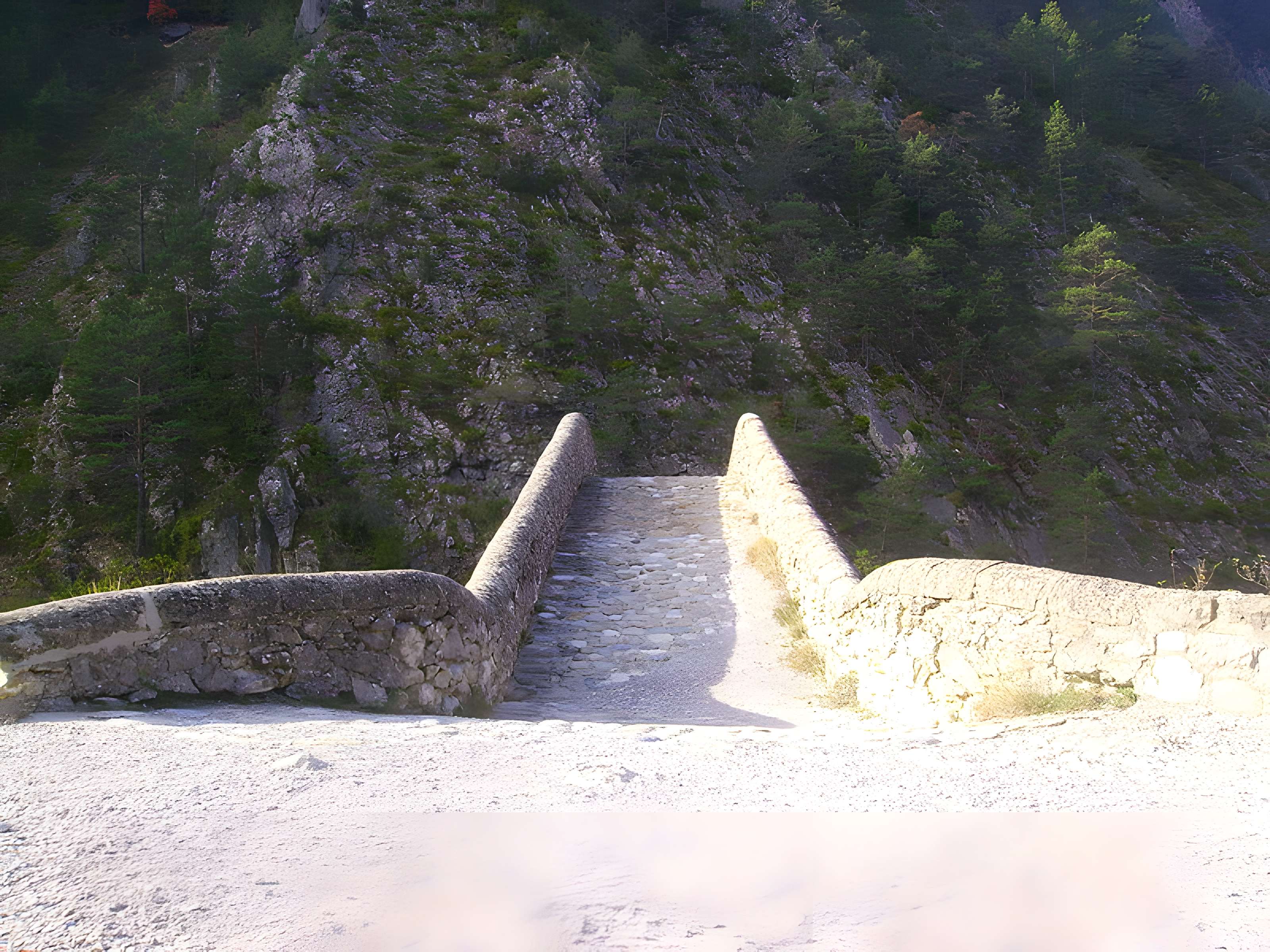 Pont de la Reine Jeanne à Saint-Benoît