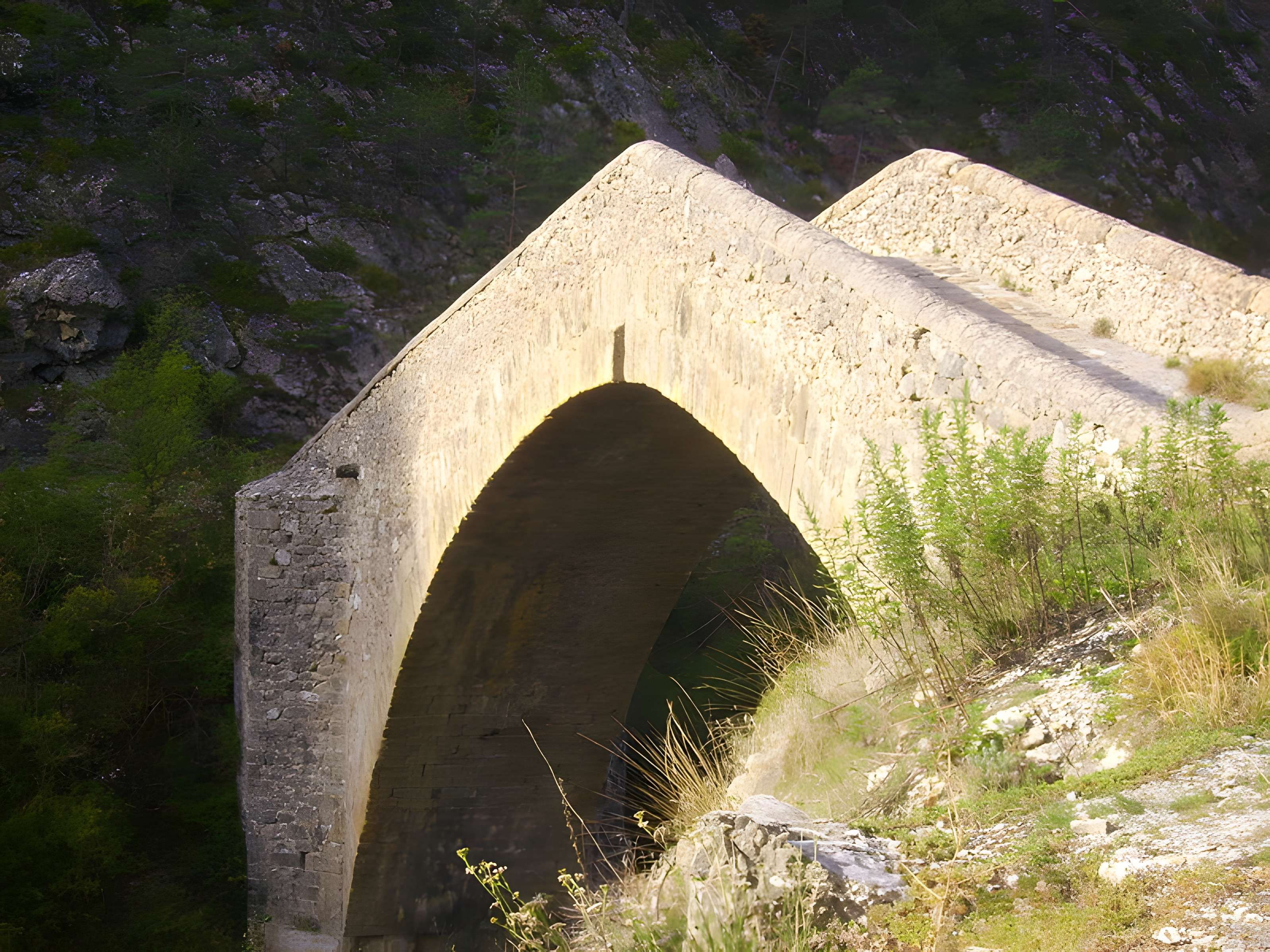 Pont de la Reine Jeanne à Saint-Benoît