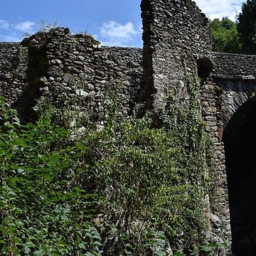 Pont du Diable sur lAriège, près de Mercus-Carrabet