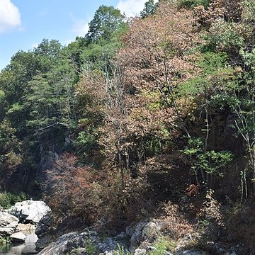 Pont du Diable sur lAriège, près de Mercus-Carrabet