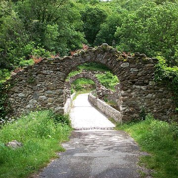 Pont du Diable sur lAriège, près de Mercus-Carrabet