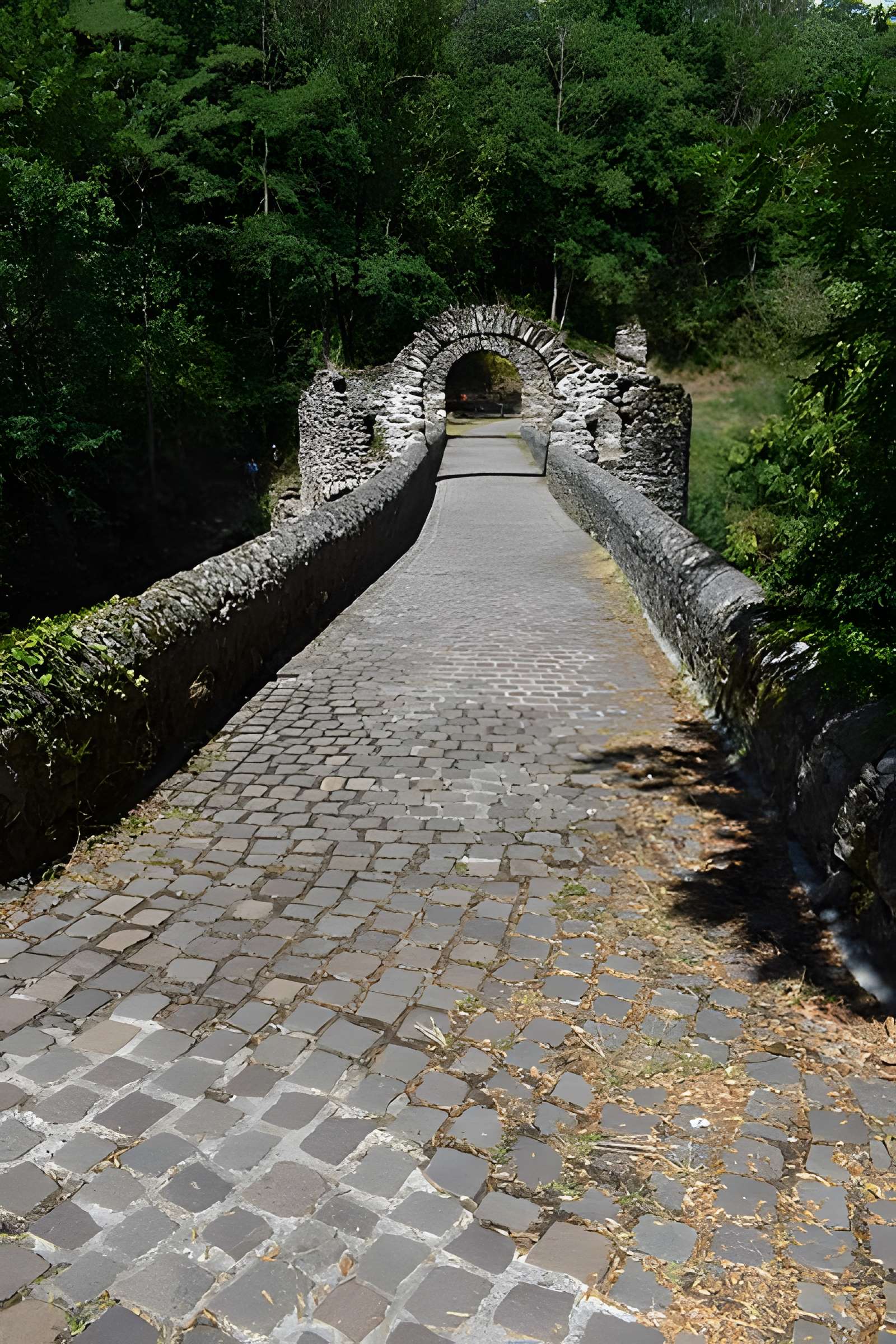 Pont du Diable sur l'Ariège, près de Mercus-Carrabet