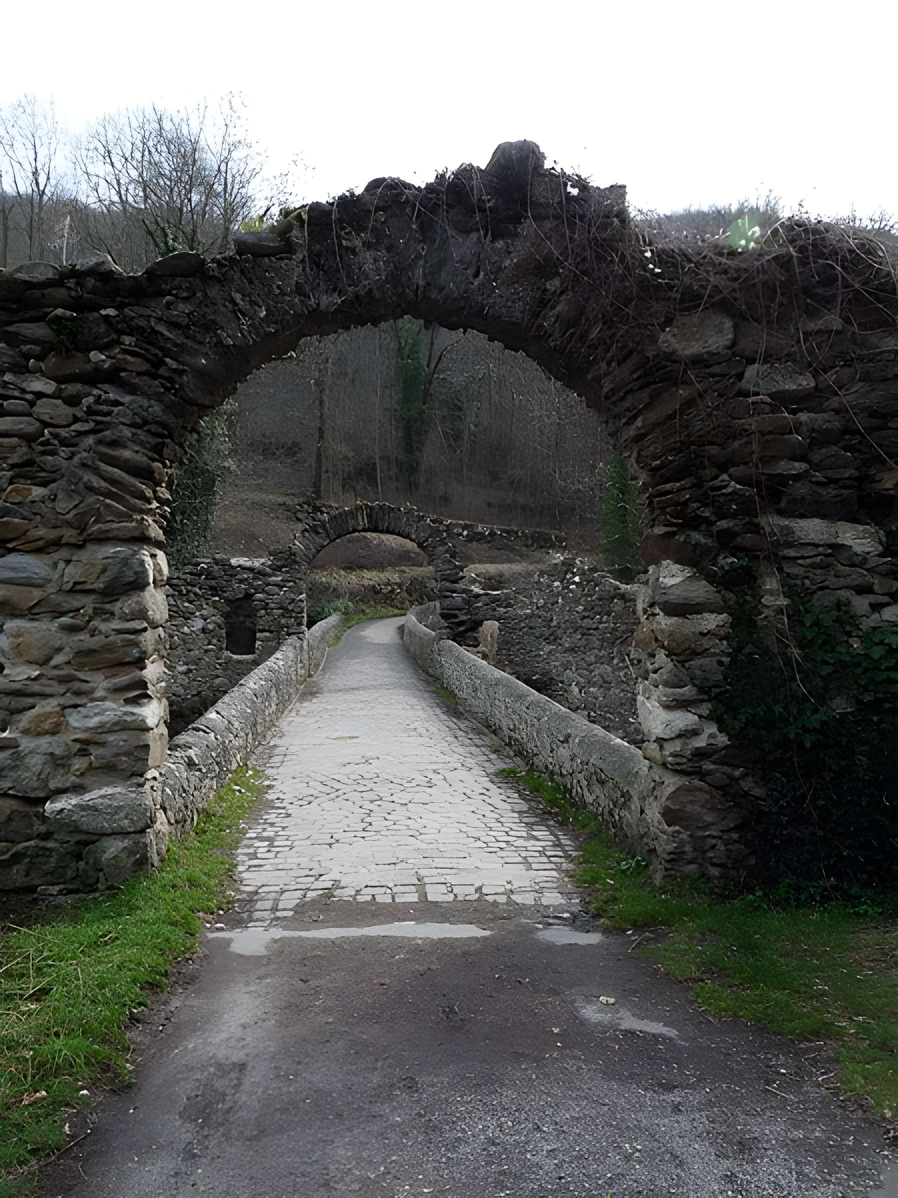 Pont du Diable sur l'Ariège, près de Mercus-Carrabet