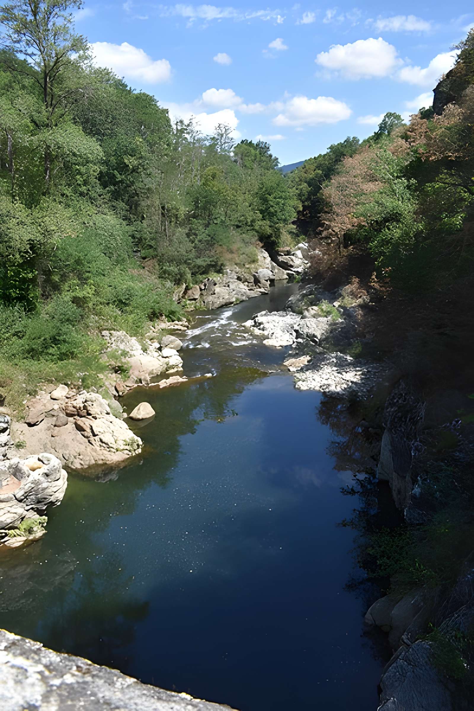 Pont du Diable sur l'Ariège, près de Mercus-Carrabet