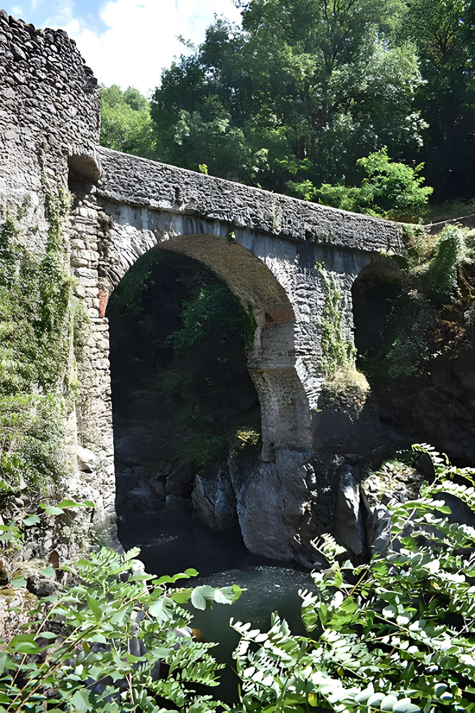 Pont du Diable sur l'Ariège, près de Mercus-Carrabet