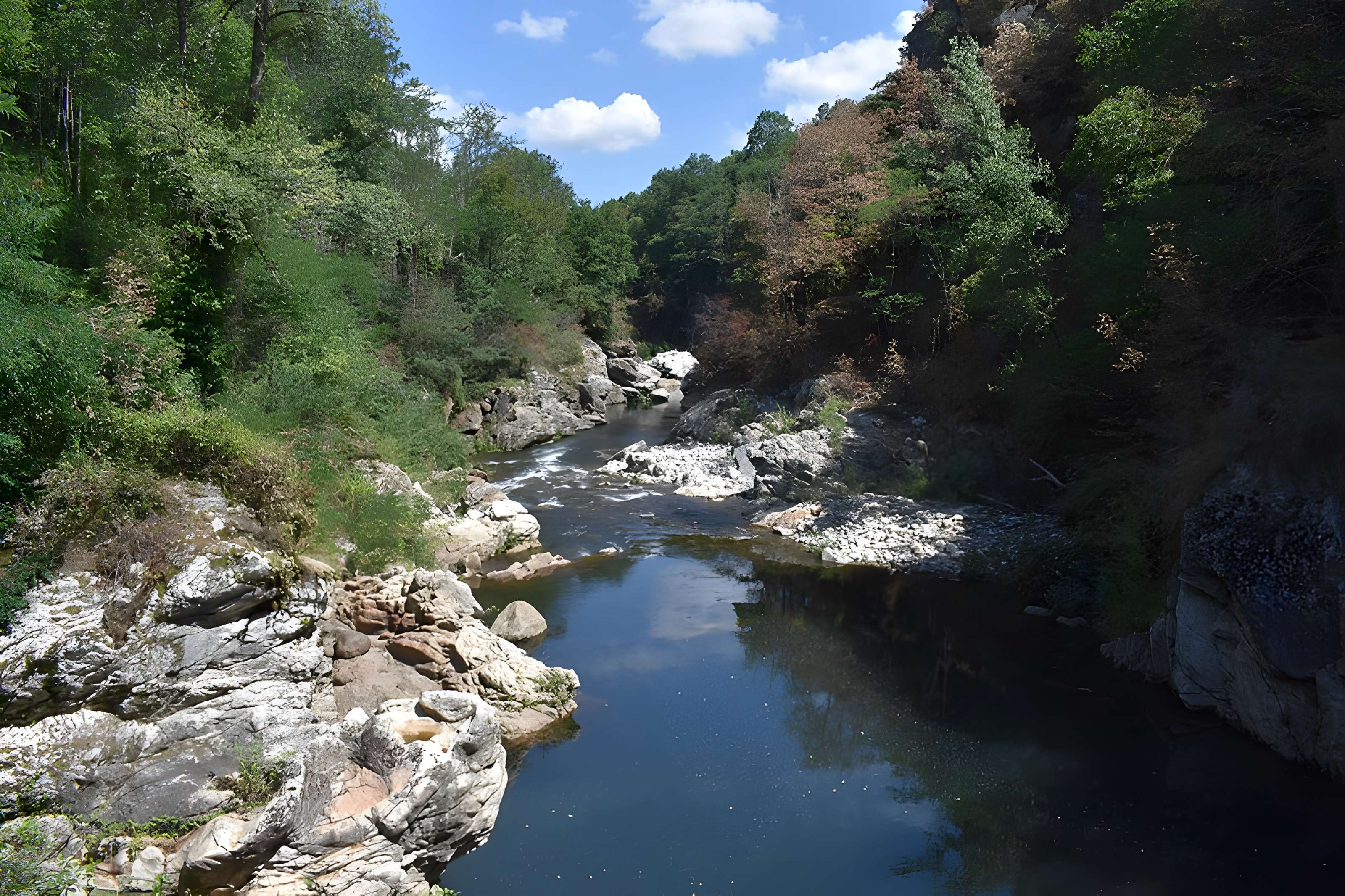 Pont du Diable sur l'Ariège, près de Mercus-Carrabet