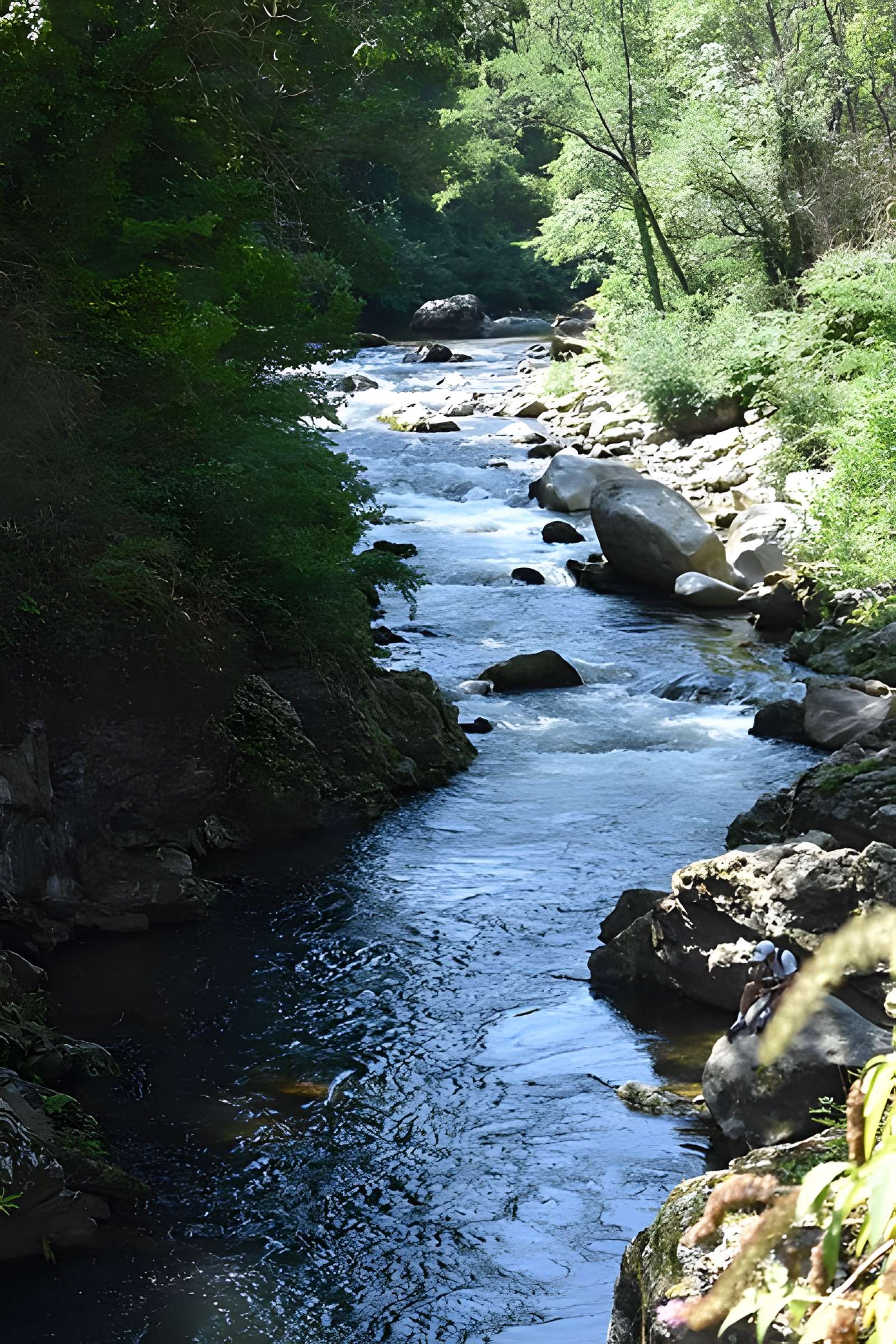 Pont du Diable sur l'Ariège, près de Mercus-Carrabet