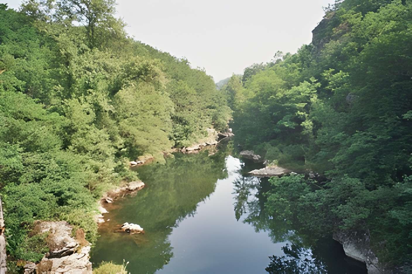 Pont du Diable sur l'Ariège, près de Mercus-Carrabet
