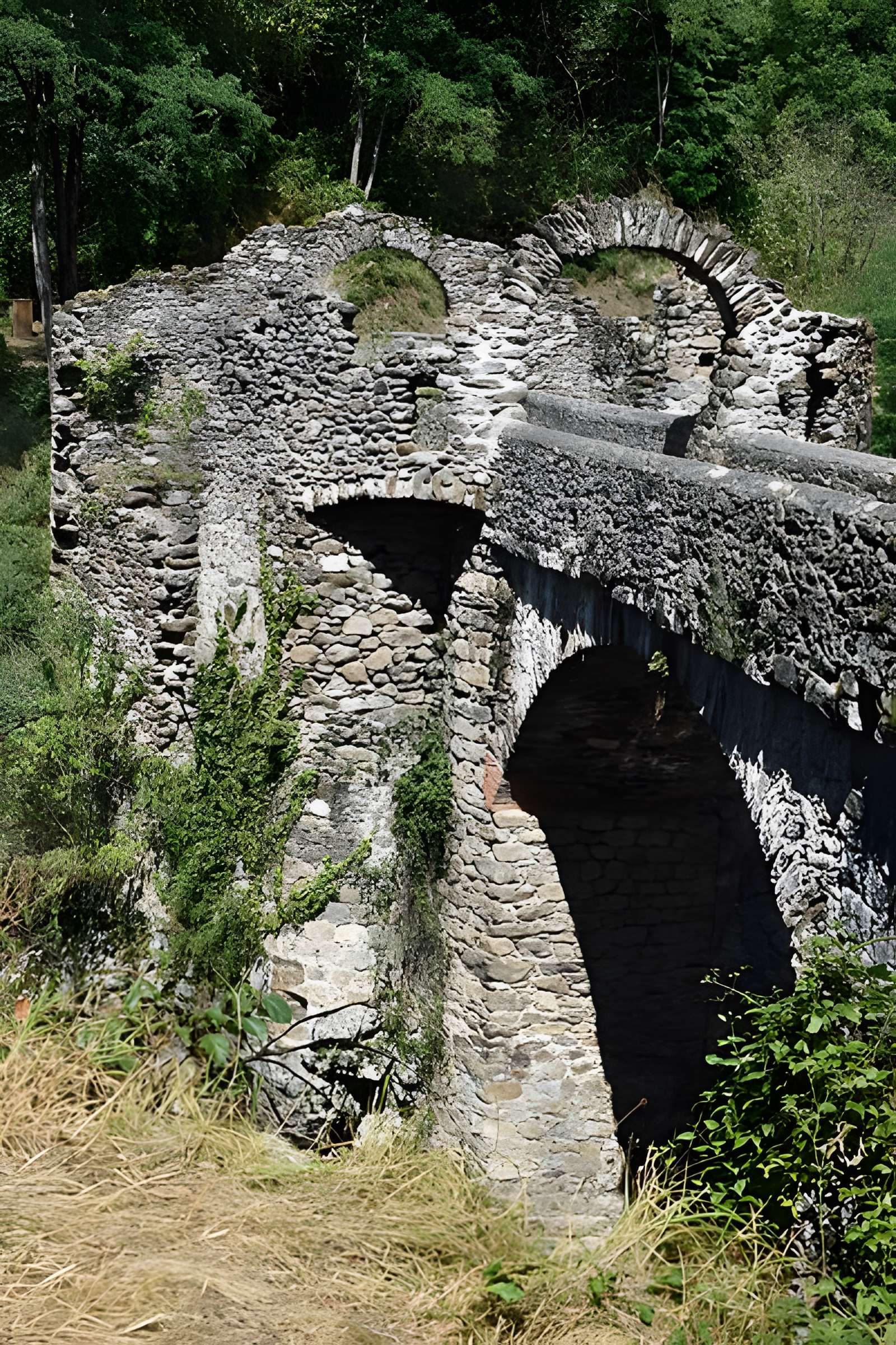 Pont du Diable sur l'Ariège, près de Mercus-Carrabet