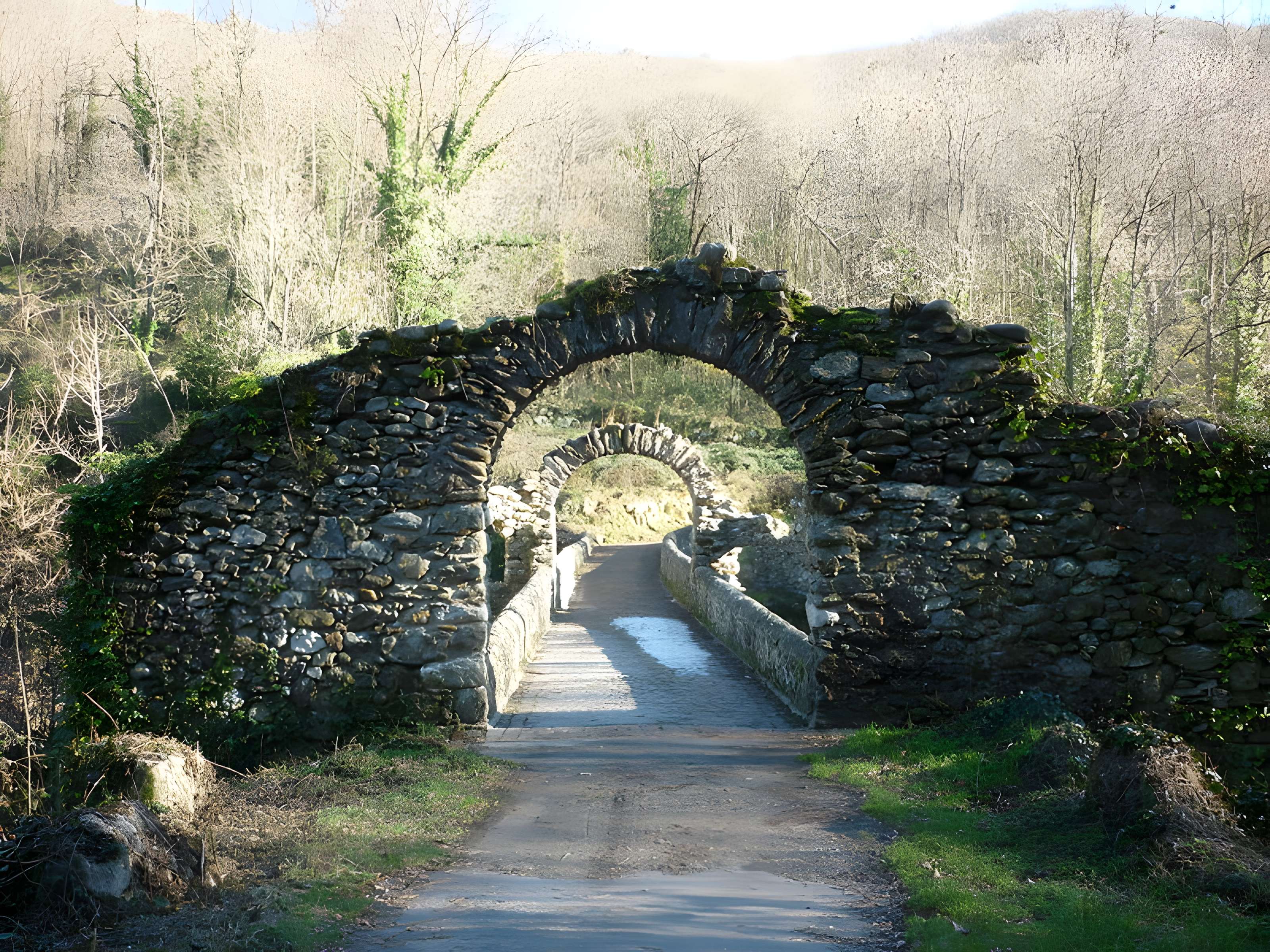 Pont du Diable sur l'Ariège, près de Mercus-Carrabet