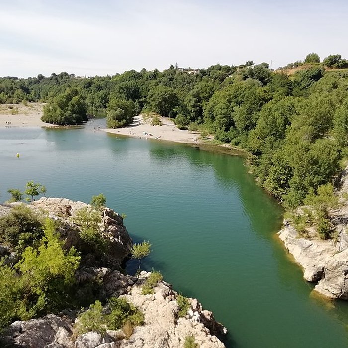 Photo de Pont sur lHérault, dit Pont du Diable également sur commune de Saint-Jean-de-Fos