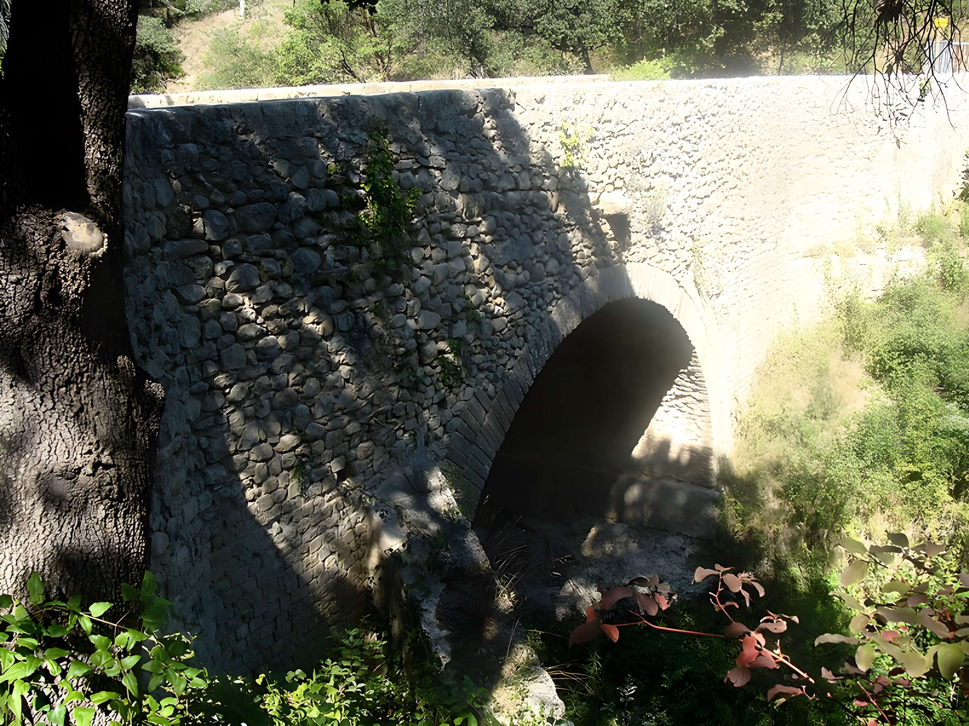 Pont ancien sur le ravin du Buès, dit Pont romain (également sur commune de Ganagobie)