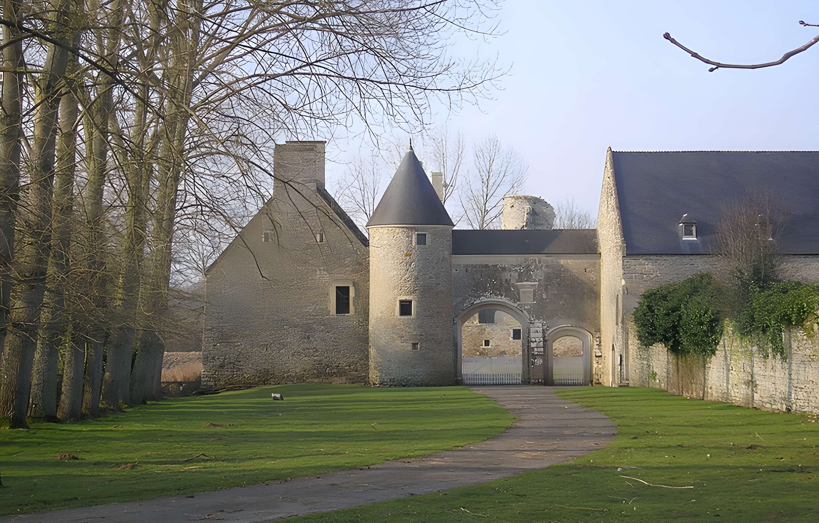 Ensemble des ruines du château de Montfort