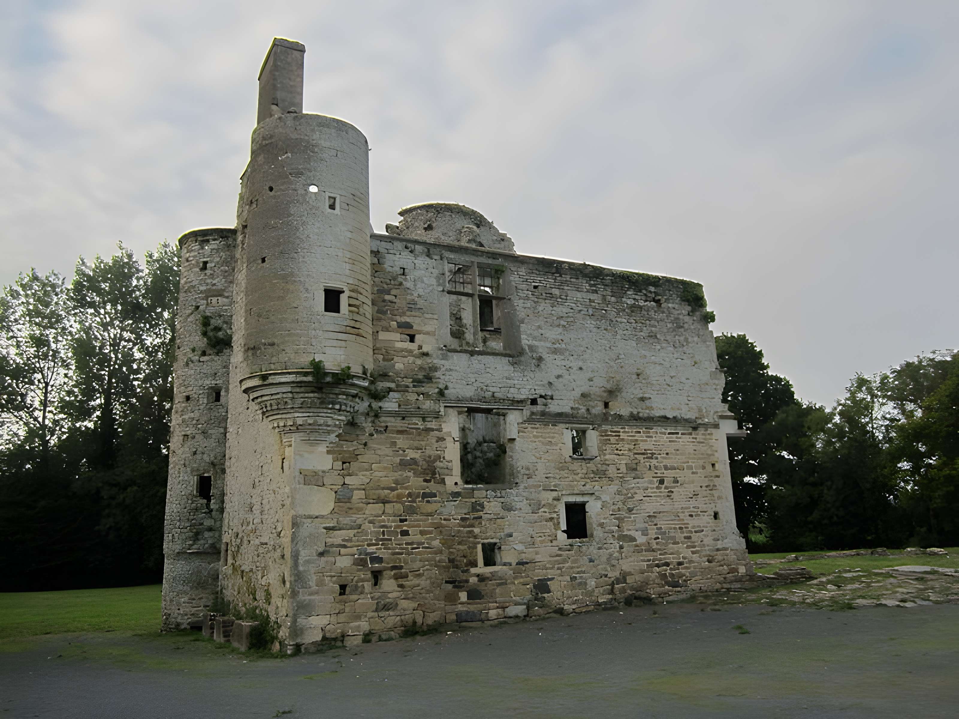 Ensemble des ruines du château de Montfort