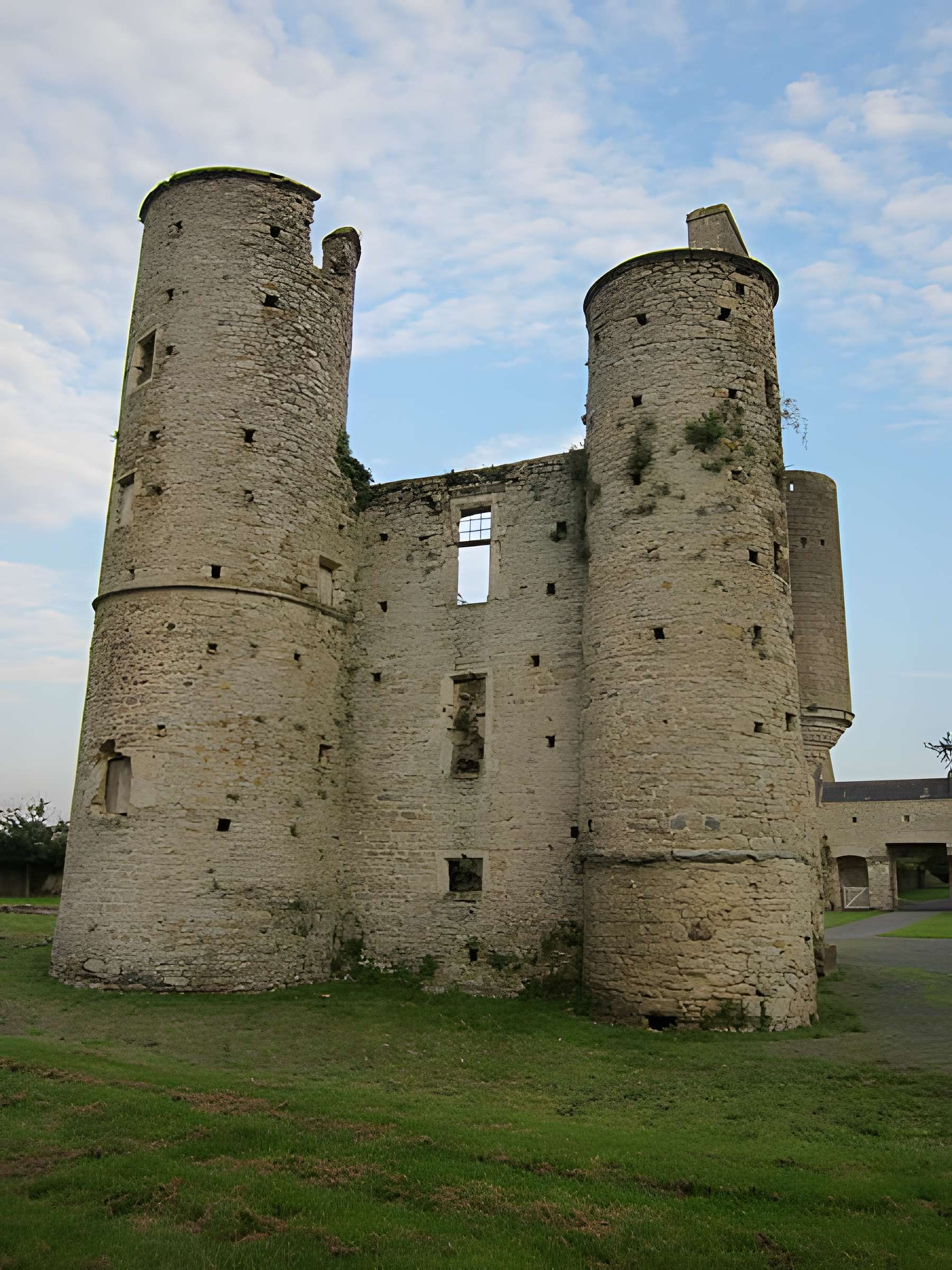 Ensemble des ruines du château de Montfort