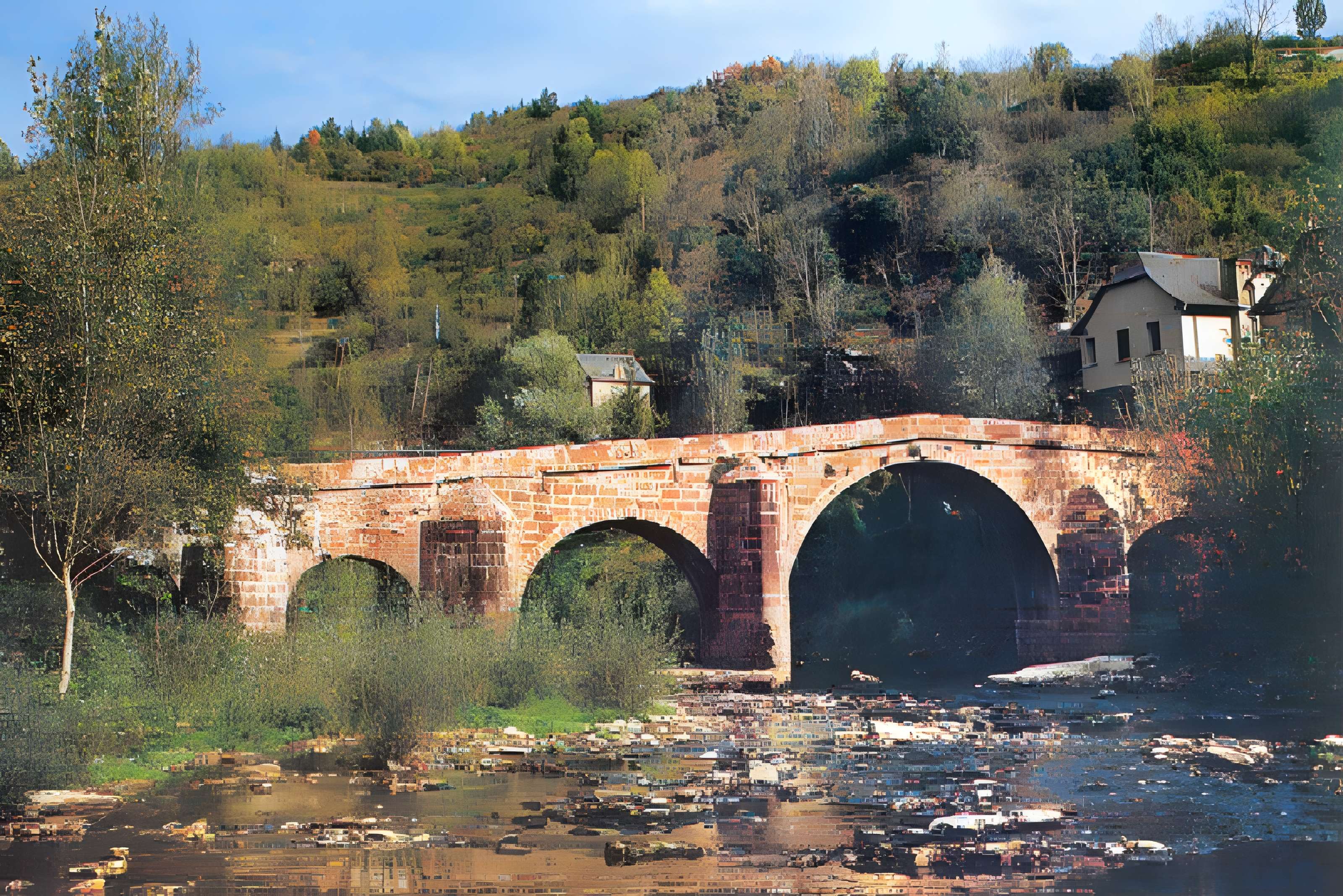 Pont sur le Dourdou à Conques