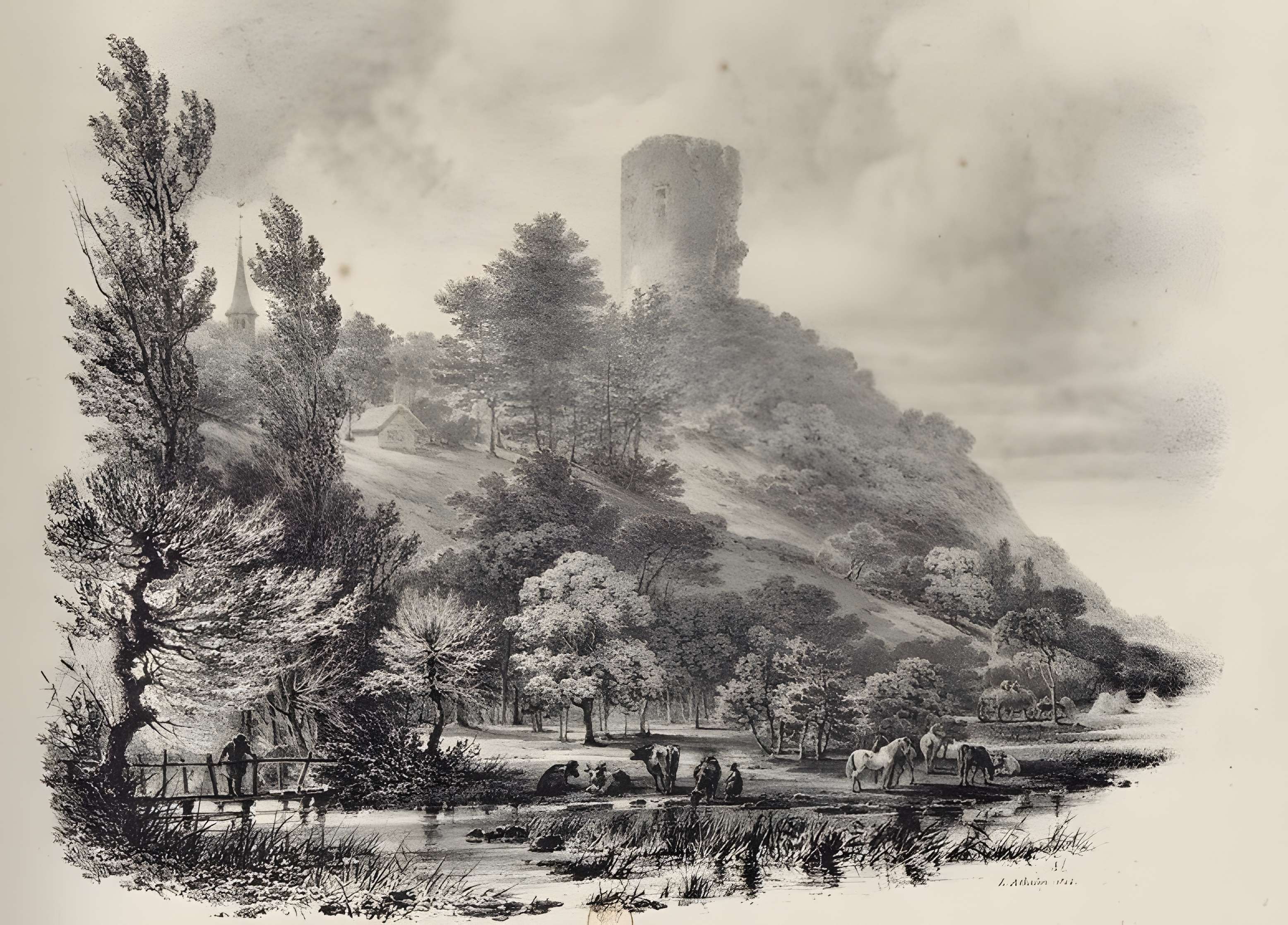 Ruines du château de Neaufles-Saint-Martin