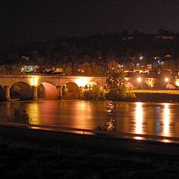 Pont-canal dAgen sur la Garonne également sur commune du Passage