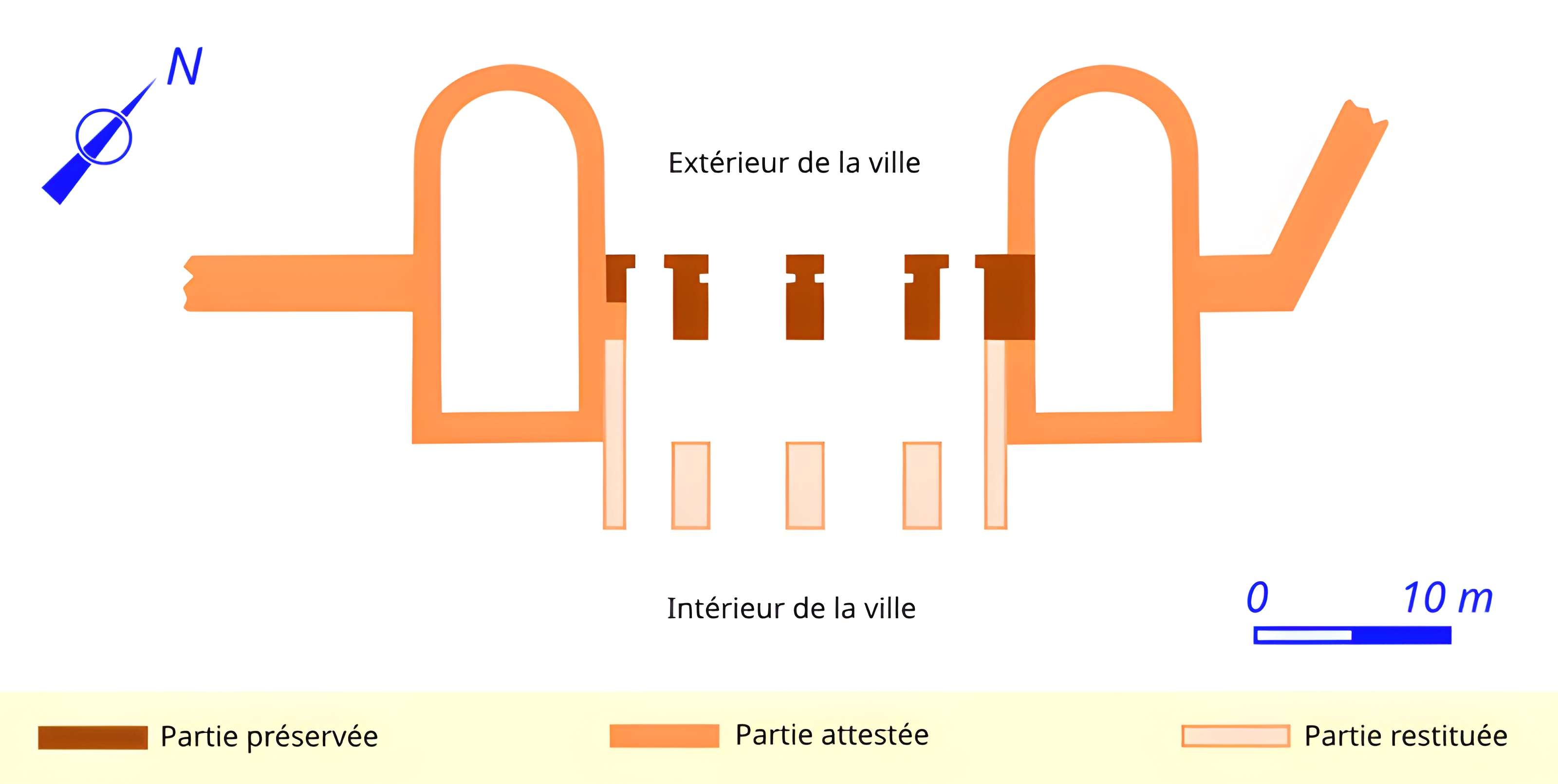 Porte d'Arroux à Autun