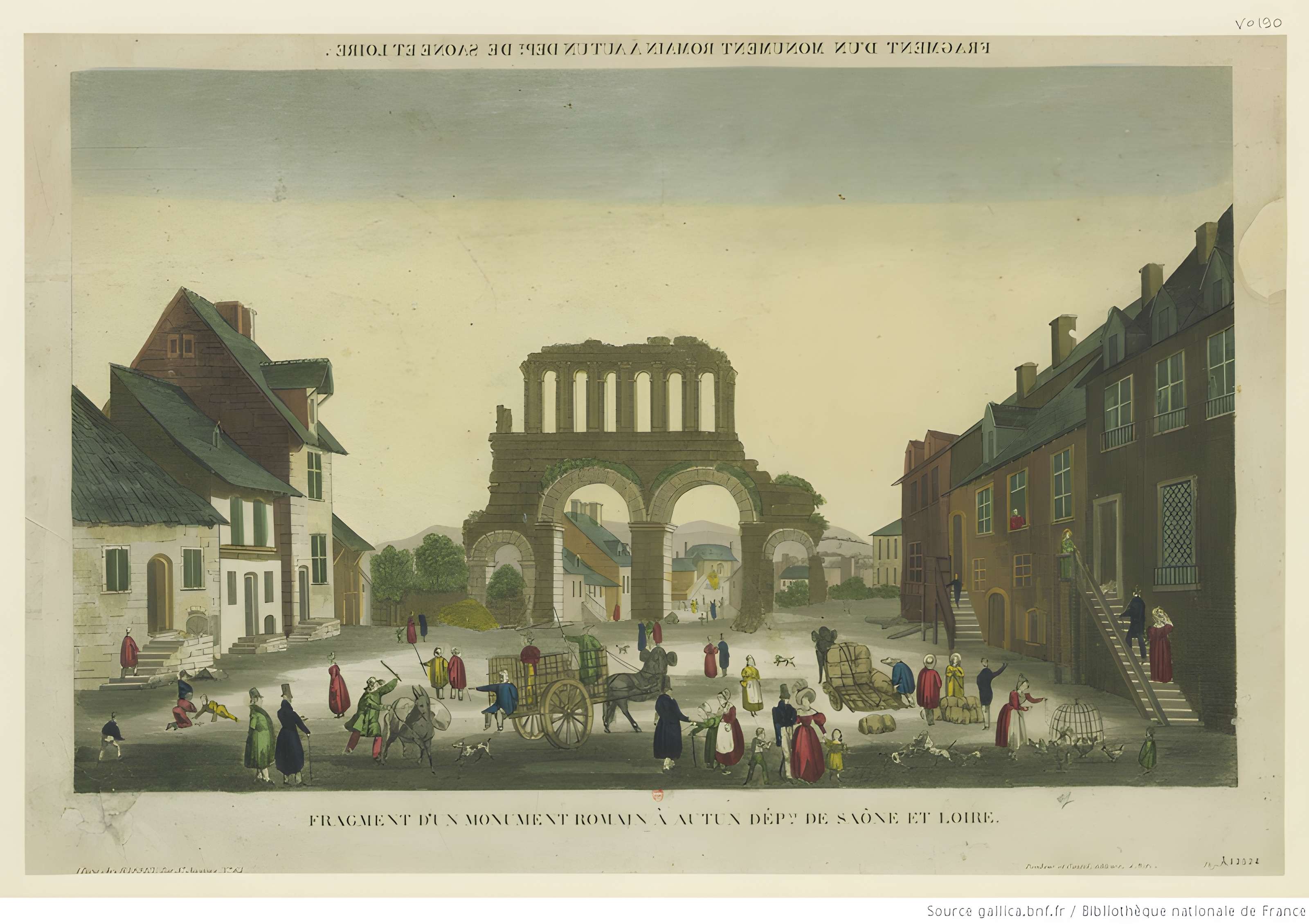 Porte d'Arroux à Autun