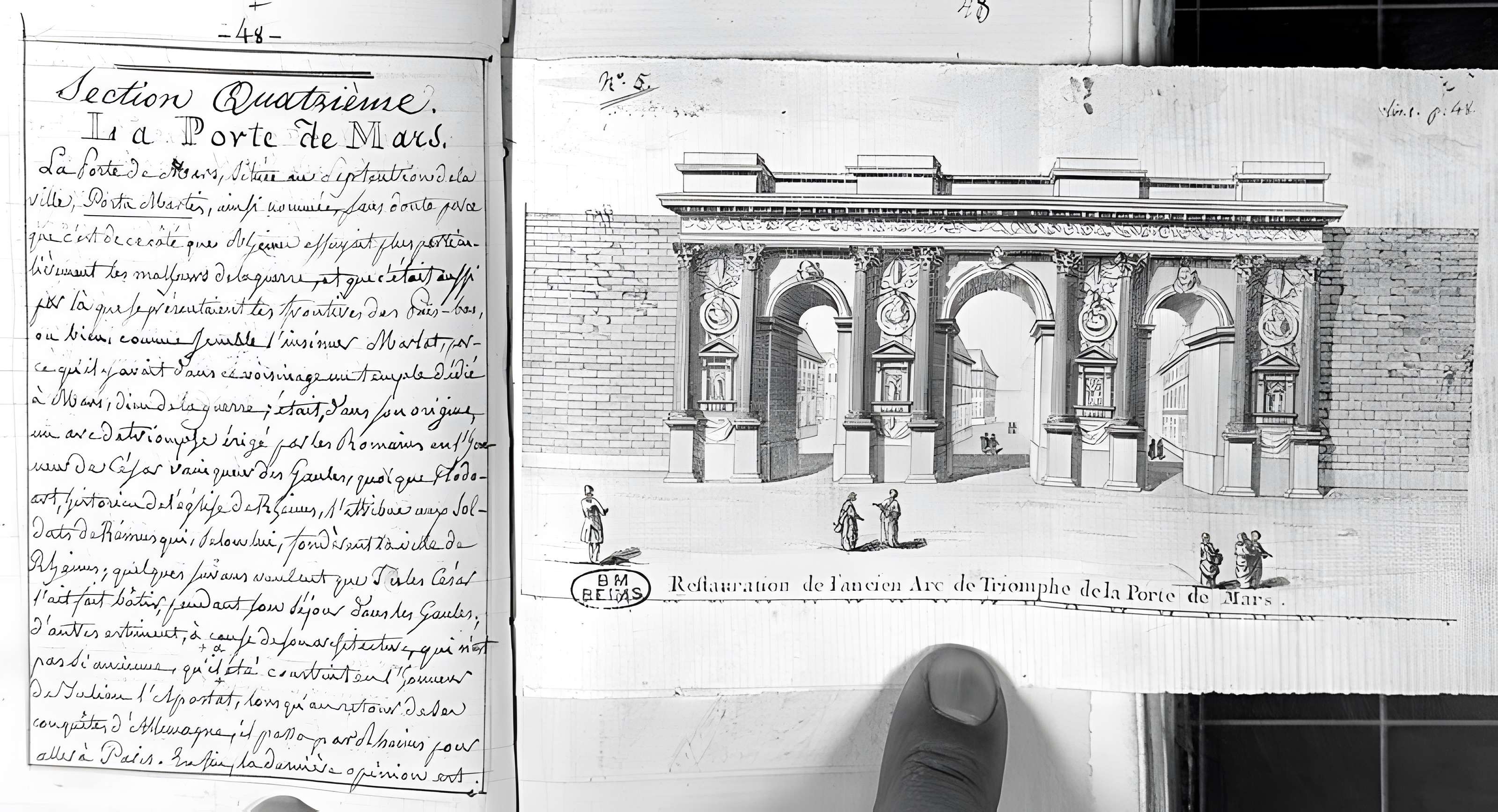 Porte de Mars à Reims