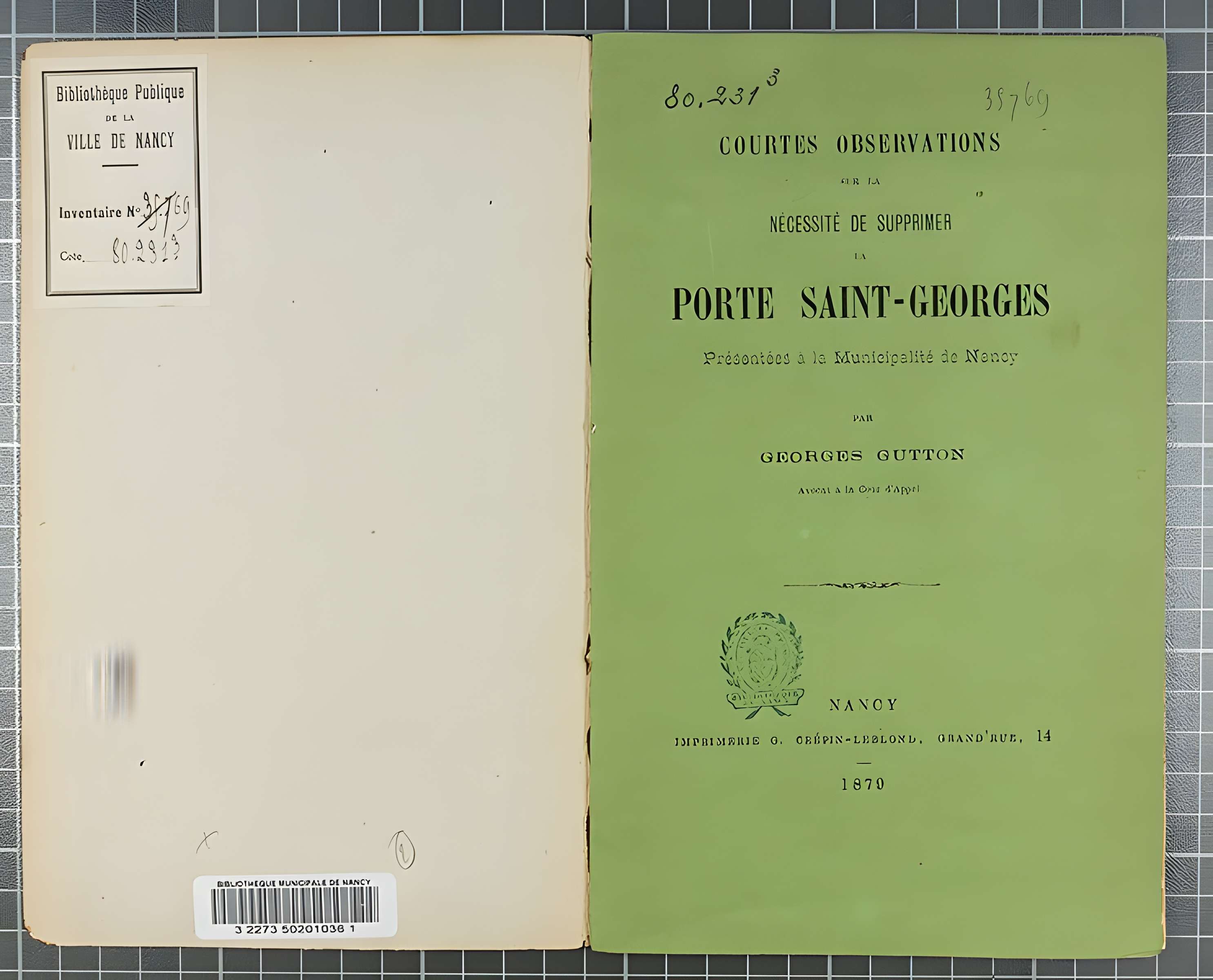 Porte Saint-Georges de Nancy 