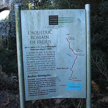 Aqueduc antique restes de l