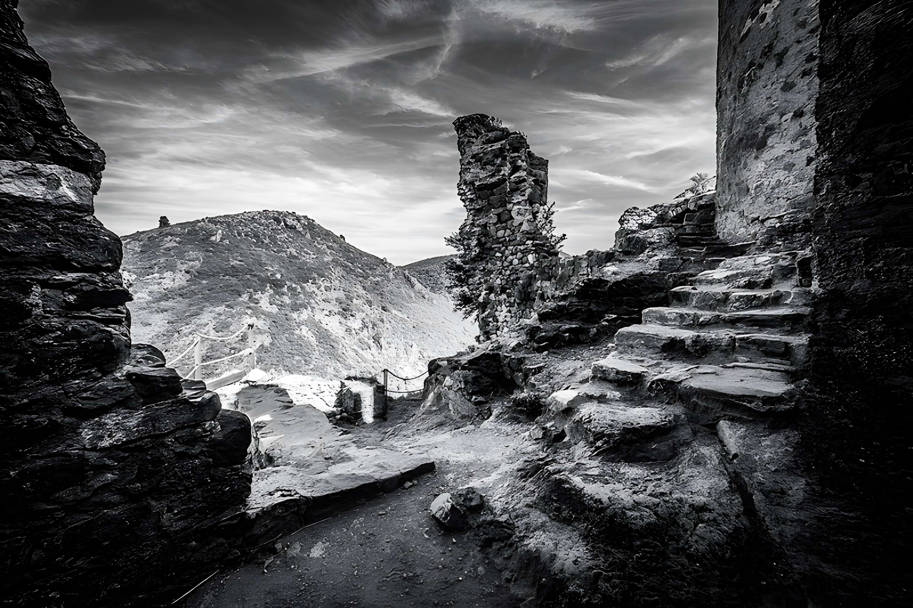 Ruines des quatre châteaux de Lastours