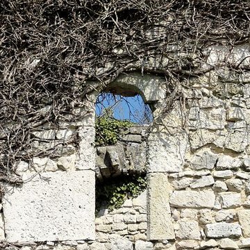 Ruines de la chapelle romane de Champlieu à Orrouy 