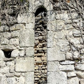Ruines de la chapelle romane de Champlieu à Orrouy 