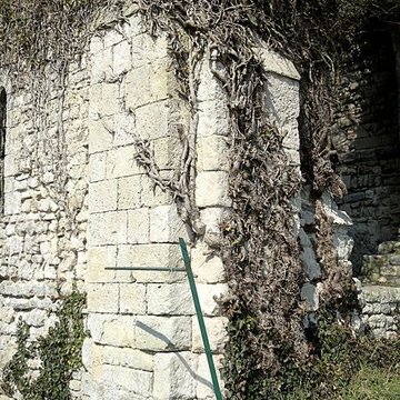 Ruines de la chapelle romane de Champlieu à Orrouy 