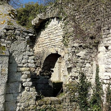 Ruines de la chapelle romane de Champlieu à Orrouy 