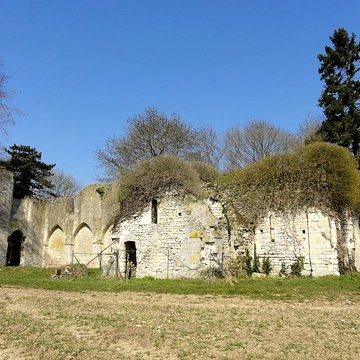 Ruines de la chapelle romane de Champlieu à Orrouy 