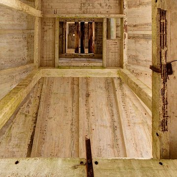 Chevalement du puits Sainte-Marie à Ronchamp